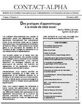 Contact-Alpha - D&eacute;cembre 2001